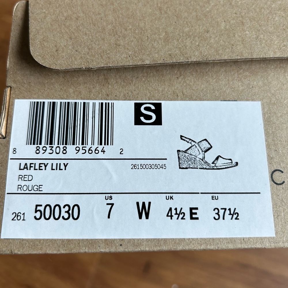 Clarks Women's Lafley Lily Wedge Sandal 7W - Picture 3 of 3